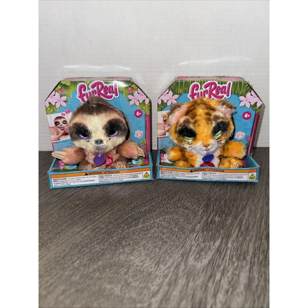 Lot Of 2 FurReal My Minis Little Hugs Interactive Plush Toys 2024